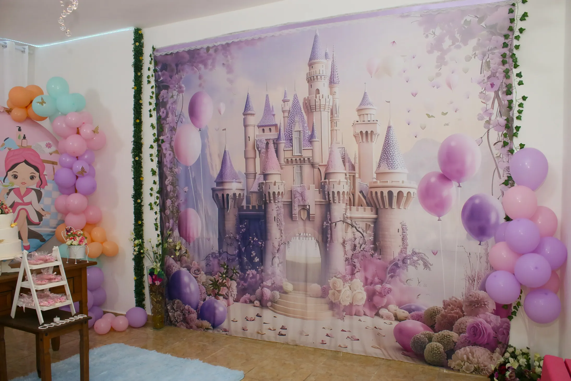 Castelo decorativo do espaço