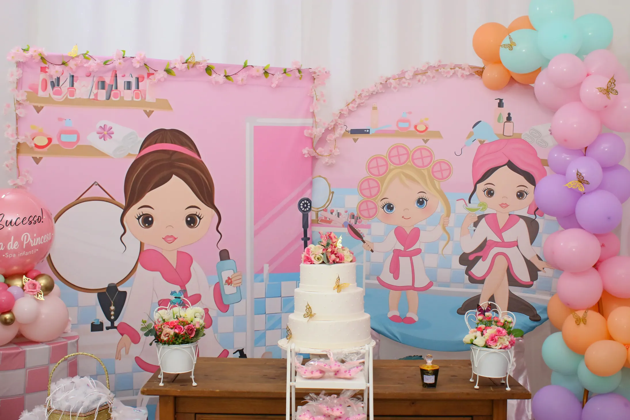 Espaço para o bolo de aniversário